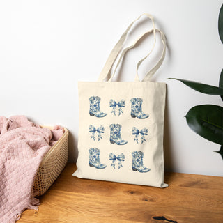 Cowgirl 100% Cotton Tote Bag
