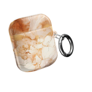 Caramel Marble Effect AirPod Case