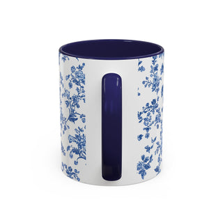 Blue Floral Mug