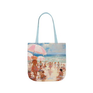 Beach Life Summer Canvas Tote Bag