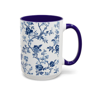 Blue Floral Mug