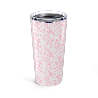 Pink Floral Tumbler 20oz