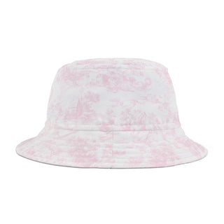 Pink Toile Bucket Hat