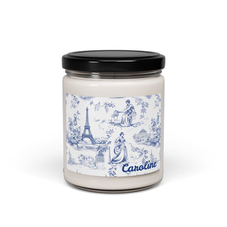 Personalized French Toile Scented Soy Candle