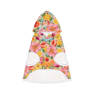 Vibrant Floral Pet Hoodie