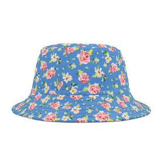 Blue Floral Bucket Hat