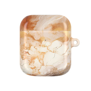 Caramel Marble Effect AirPod Case