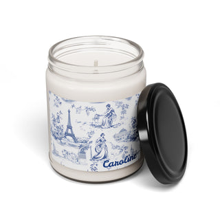 Personalized French Toile Scented Soy Candle
