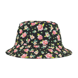Black Floral Bucket Hat