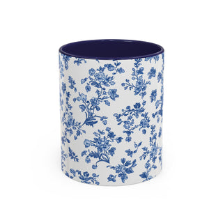 Blue Floral Mug