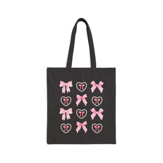 Coquette Cotton Canvas Tote Bag