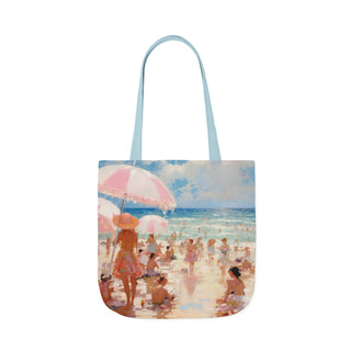Beach Life Summer Canvas Tote Bag