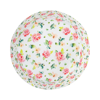 White Floral Bucket Hat