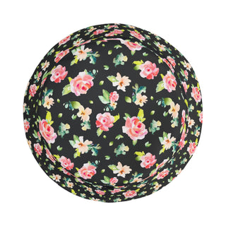 Black Floral Bucket Hat