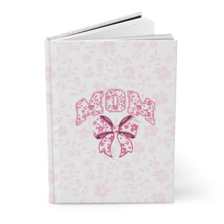 Mom Pink Coquette Bow Hardcover Journal