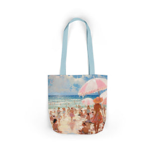 Beach Life Summer Canvas Tote Bag