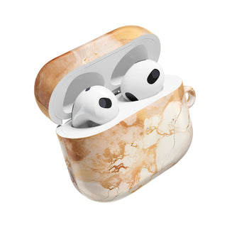 Caramel Marble Effect AirPod Case