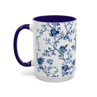 Blue Floral Mug