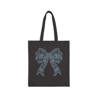 Coquette Bow Canvas Tote Bag