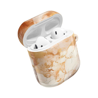 Caramel Marble Effect AirPod Case