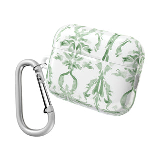 Chic Green Floral AirPod Case