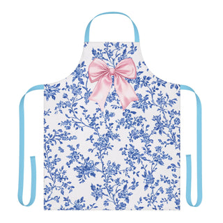 Floral Blue Chef Apron