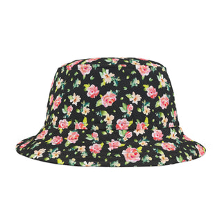Black Floral Bucket Hat