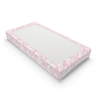 Pink Floral Baby Changing Pad Cover