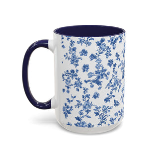 Blue Floral Mug