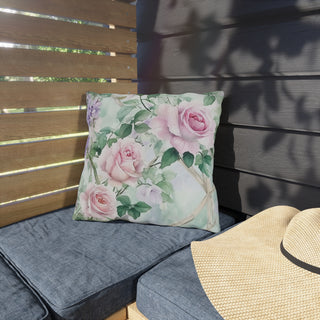 Floral Garden Outdoor Indoor Pillow
