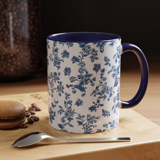 Blue Floral Mug