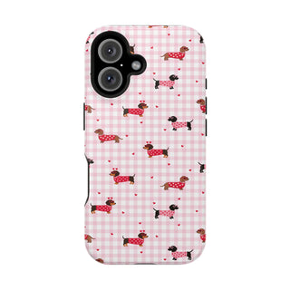Valentines Daschund MagSafe Tough iphone case