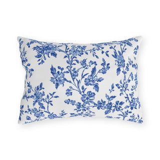 Blue Floral Outdoor Indoor Pillow