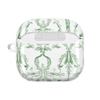 Chic Green Floral AirPod Case