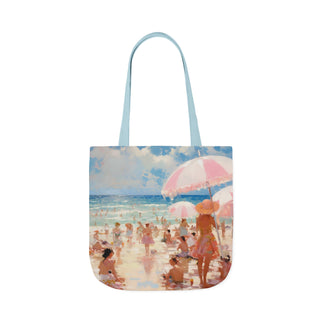 Beach Life Summer Canvas Tote Bag