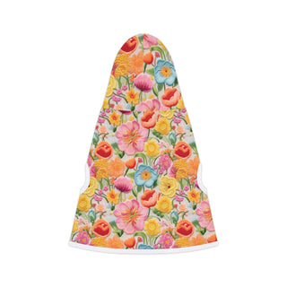 Vibrant Floral Pet Hoodie
