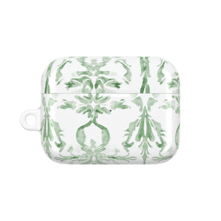 Chic Green Floral AirPod Case