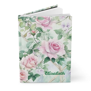 Personalized Floral Hardcover Journal Notebook