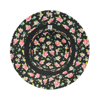 Black Floral Bucket Hat