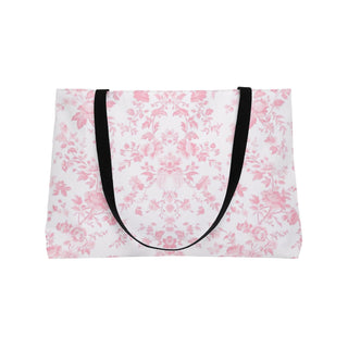 Pink Floral Weekender Tote Bag