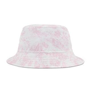 Pink Toile Bucket Hat