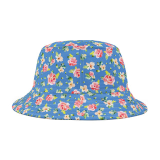 Blue Floral Bucket Hat