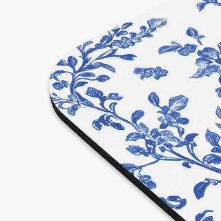 Floral Blue Mouse Pad