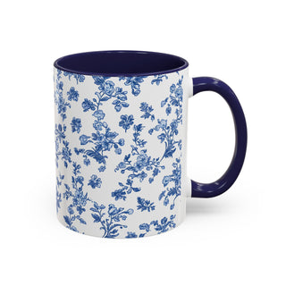 Blue Floral Mug