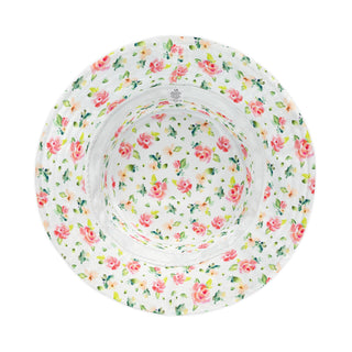 White Floral Bucket Hat