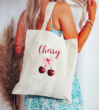 Coquette Cherry Tote Bag