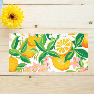Lemon Floral Beach Towel